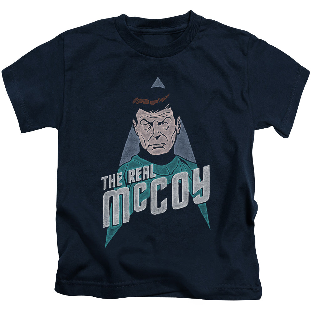 STAR TREK THE REAL MCCOY - S/S JUVENILE 18/1 - NAVY - T-Shirt