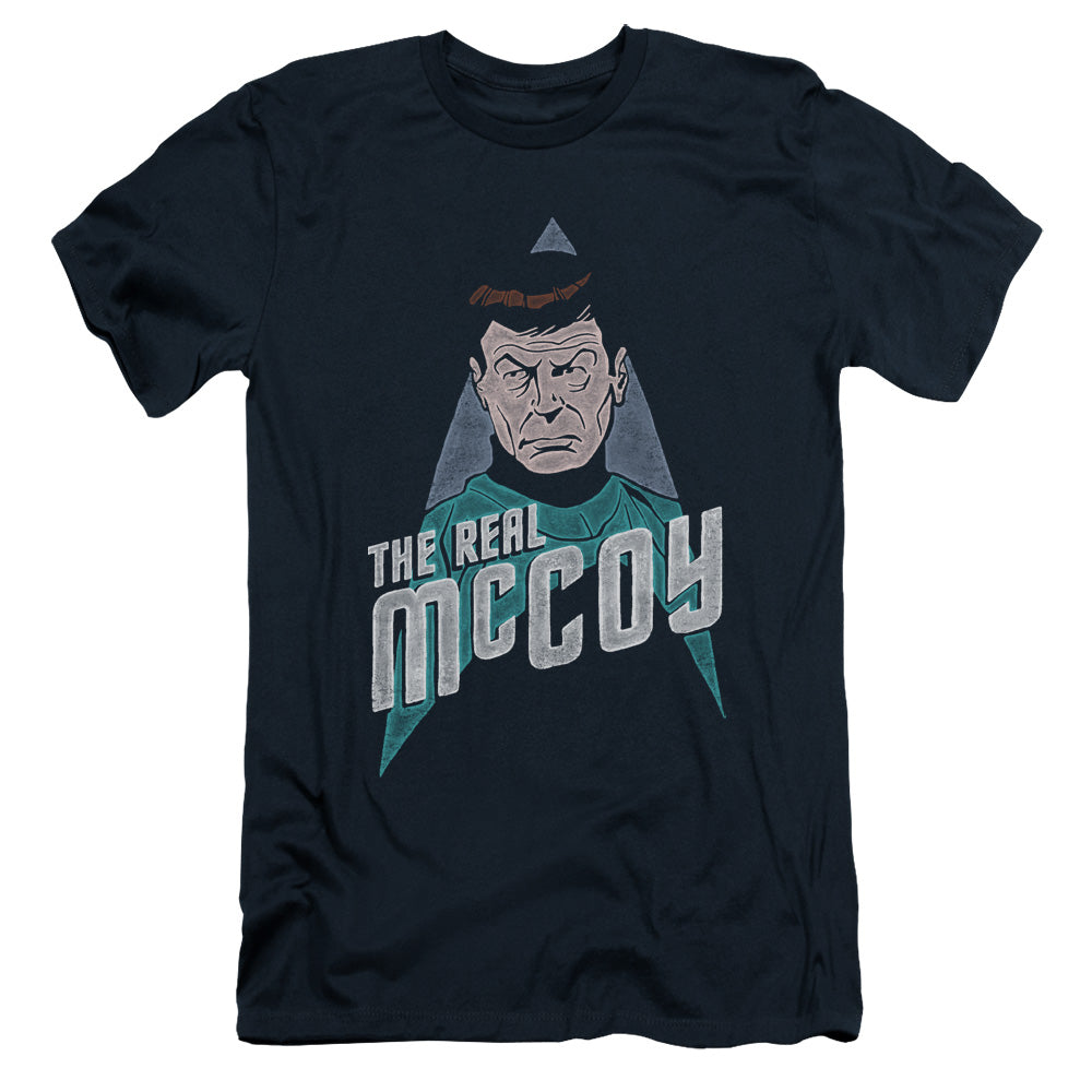 Star Trek - The Real Mccoy - Short Sleeve Adult 30/1 - Navy T-shirt