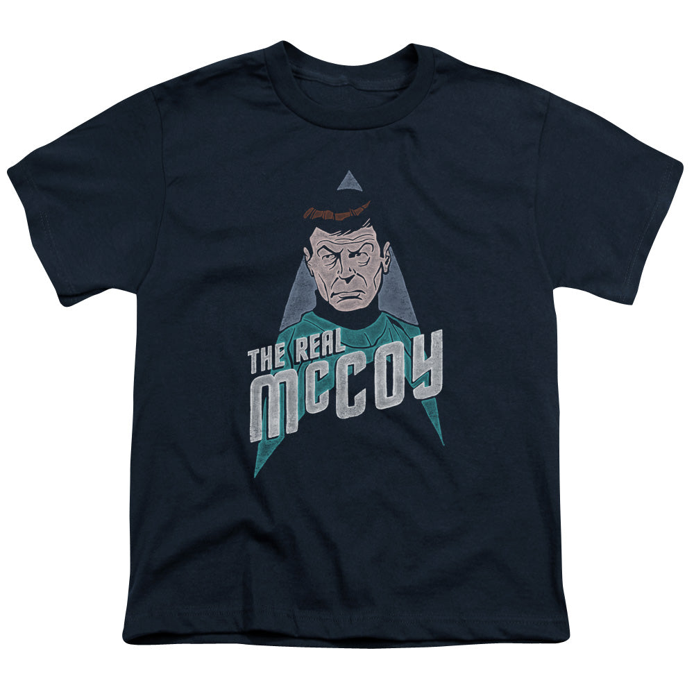 Star Trek - The Real Mccoy - Short Sleeve Youth 18/1 - Navy T-shirt