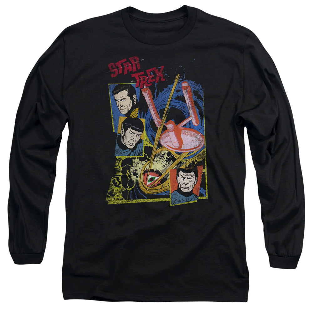 Star Trek - Eye Of The Storm - Long Sleeve Adult 18/1 - Black T-shirt