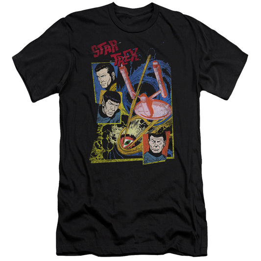 Star Trek - Eye Of The Storm-premuim Canvas Adult Slim Fit 30/1 - Black