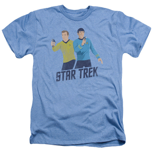 Star Trek - Phasers Ready - Adult Heather - Light Blue