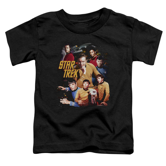 Star Trek - At The Controls - Short Sleeve Toddler Tee - Black T-shirt