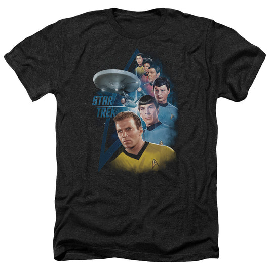 Star Trek - Among The Stars - Adult Heather-black