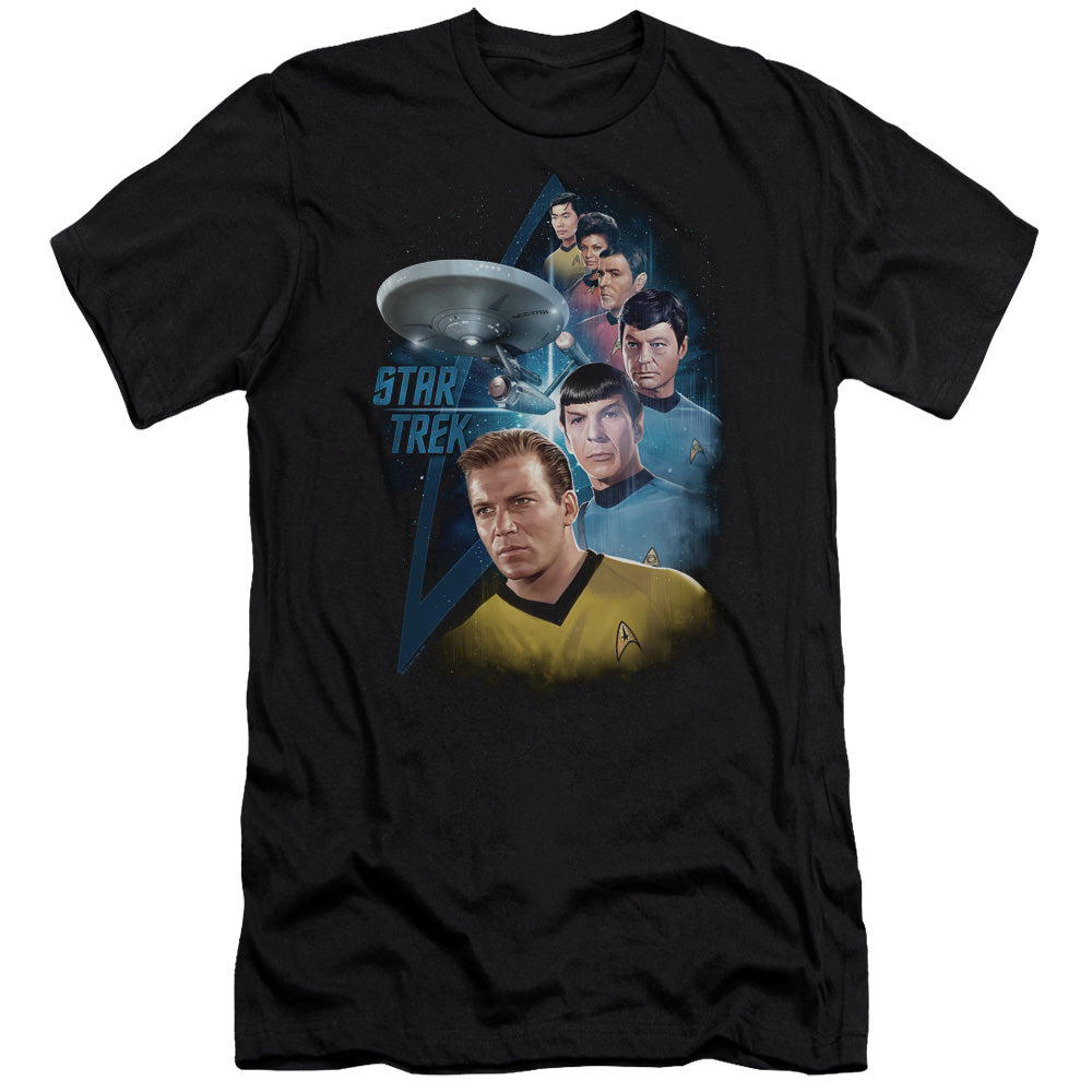 Star Trek - Among The Stars-premuim Canvas Adult Slim Fit 30/1 - Black