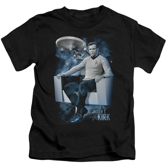 STAR TREK CAPTAINS CHAIR - S/S JUVENILE 18/1 - BLACK - T-Shirt