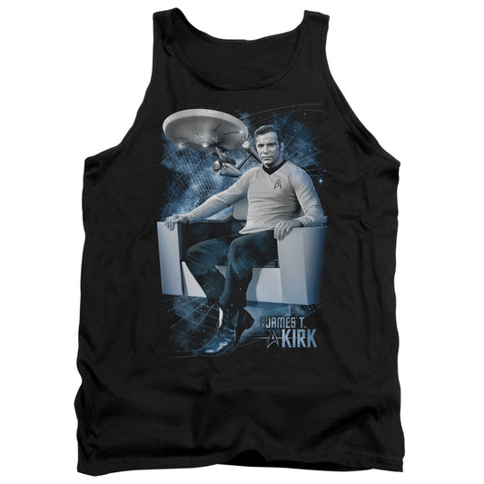 Star Trek - Captains Chair - Adult Tank - Black