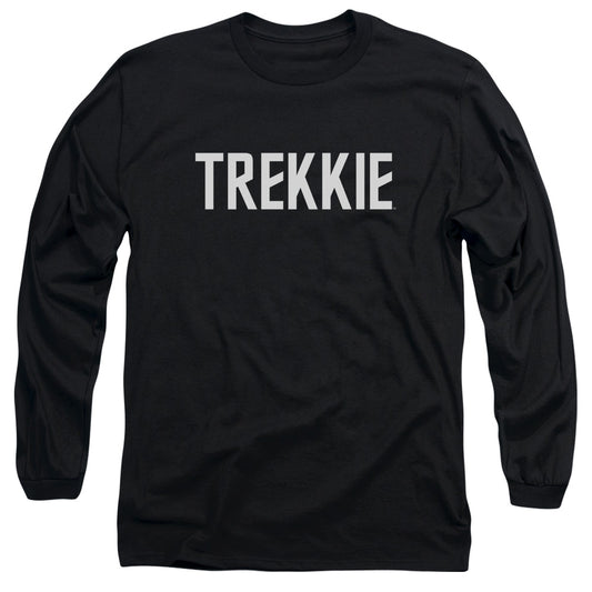Star Trek - Trekkie - Long Sleeve Adult 18/1 - Black T-shirt