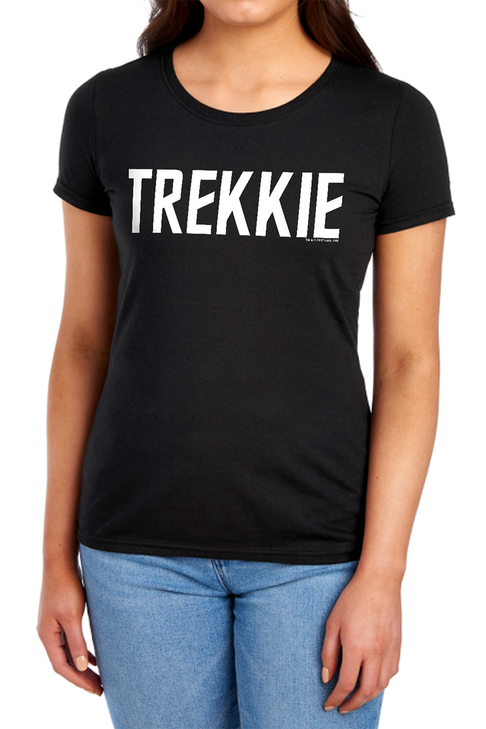 Star Trek - Trekkie - Short Sleeve Womens Tee - Black T-shirt
