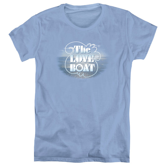 Love Boat - The Love Boat - Short Sleeve Womens Tee - Carolina Blue T-shirt