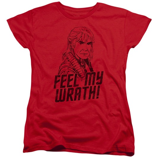 Star Trek - My Wrath - Short Sleeve Womens Tee - Red T-shirt