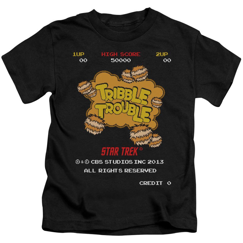 STAR TREK TRIBBLE TROUBLE - S/S JUVENILE 18/1 - BLACK - T-Shirt