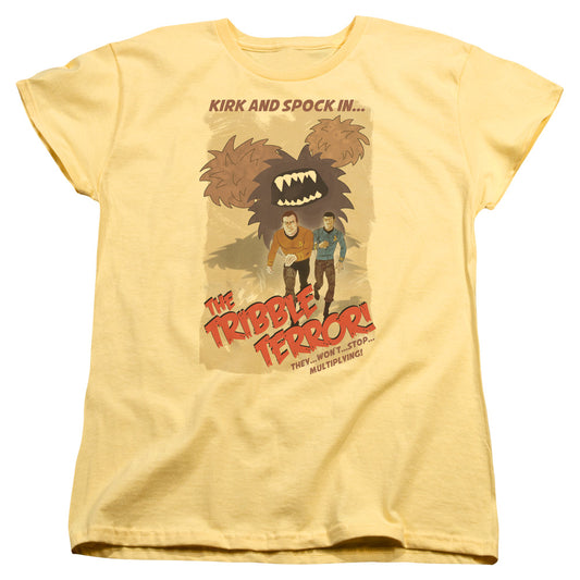 Star Trek - Tribble Threat - Short Sleeve Womens Tee - Banana T-shirt