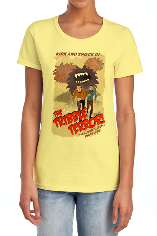 Star Trek - Tribble Threat - Short Sleeve Womens Tee - Banana T-shirt