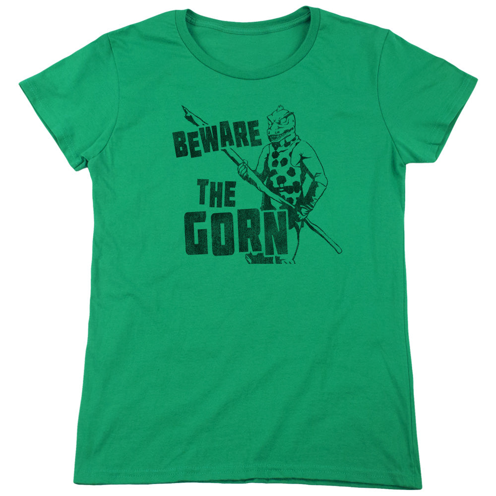 STAR TREK BEWARE THE GORN-S/S WOMENS T-Shirt