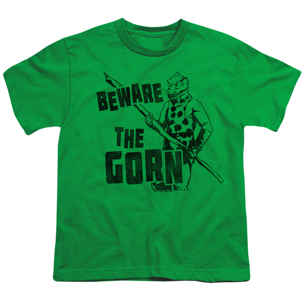 Star Trek - Beware The Gorn - Short Sleeve Youth 18/1 - Kelly Green T-shirt