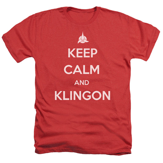 Star Trek - Calm Klingon - Adult Heather - Red