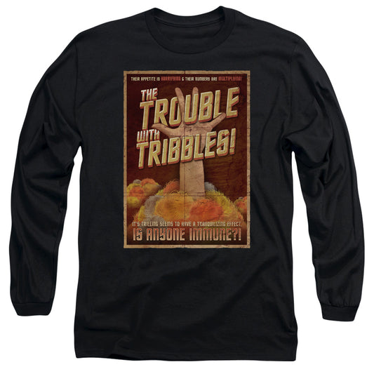 Star Trek - Tribbles: The Movie - Long Sleeve Adult 18/1 - Black T-shirt