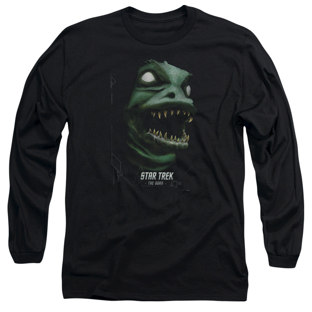 Star Trek - The Gorn - Long Sleeve Adult 18/1 - Black T-shirt