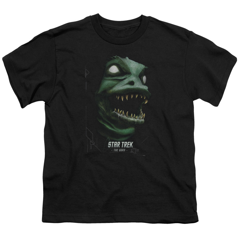 Star Trek - The Gorn - Short Sleeve Youth 18/1 - Black T-shirt