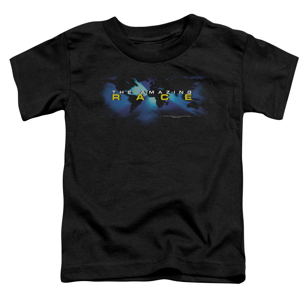 Amazing Race - Faded Globe - Short Sleeve Toddler Tee - Black T-shirt