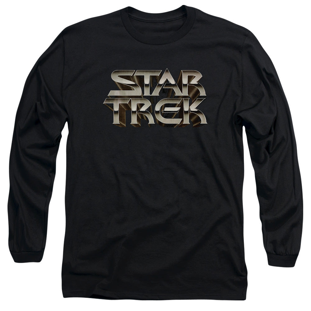 Star Trek - Feel The Steel - Long Sleeve Adult 18/1 - Black T-shirt