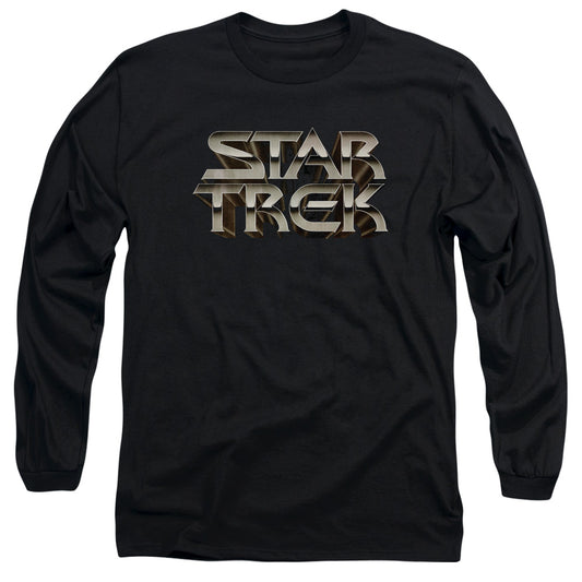 Star Trek - Feel The Steel - Long Sleeve Adult 18/1 - Black T-shirt