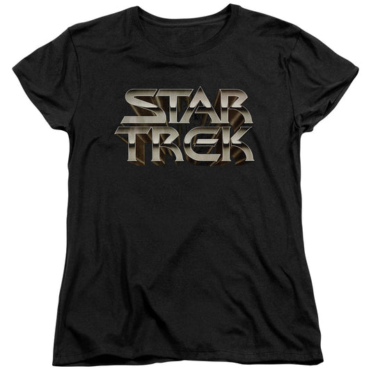 STAR TREK FEEL THE STEEL - S/S WOMENS TEE - BLACK T-Shirt