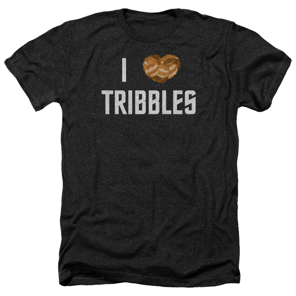 Star Trek - I Heart Tribbles - Adult Heather-black