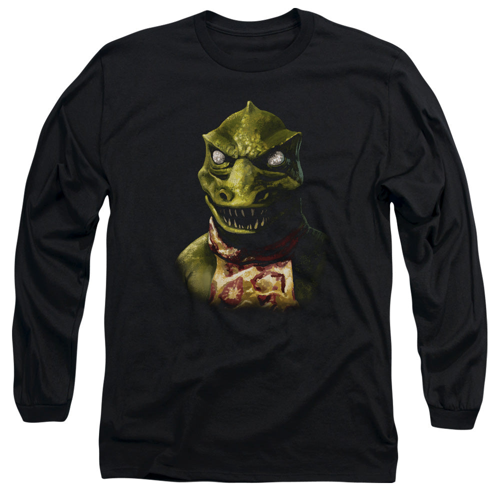 Star Trek - Gorn Bust - Long Sleeve Adult 18/1 - Black T-shirt