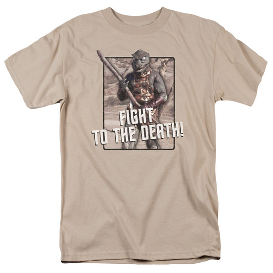 Star Trek - To The Death - Short Sleeve Adult 18/1 - Sand T-shirt