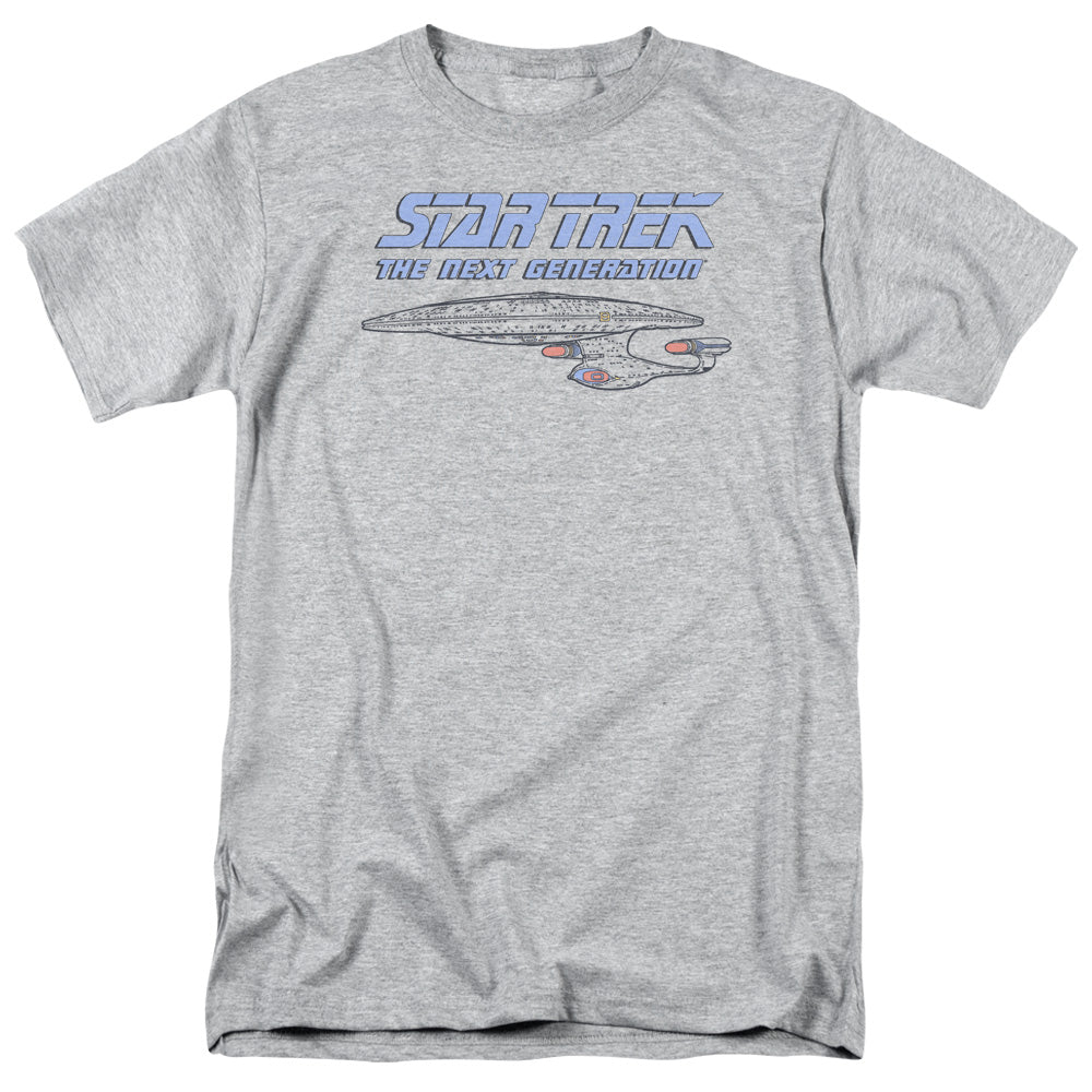 Star Trek - Distressed Tng - Short Sleeve Adult 18/1 - Athletic Heather T-shirt