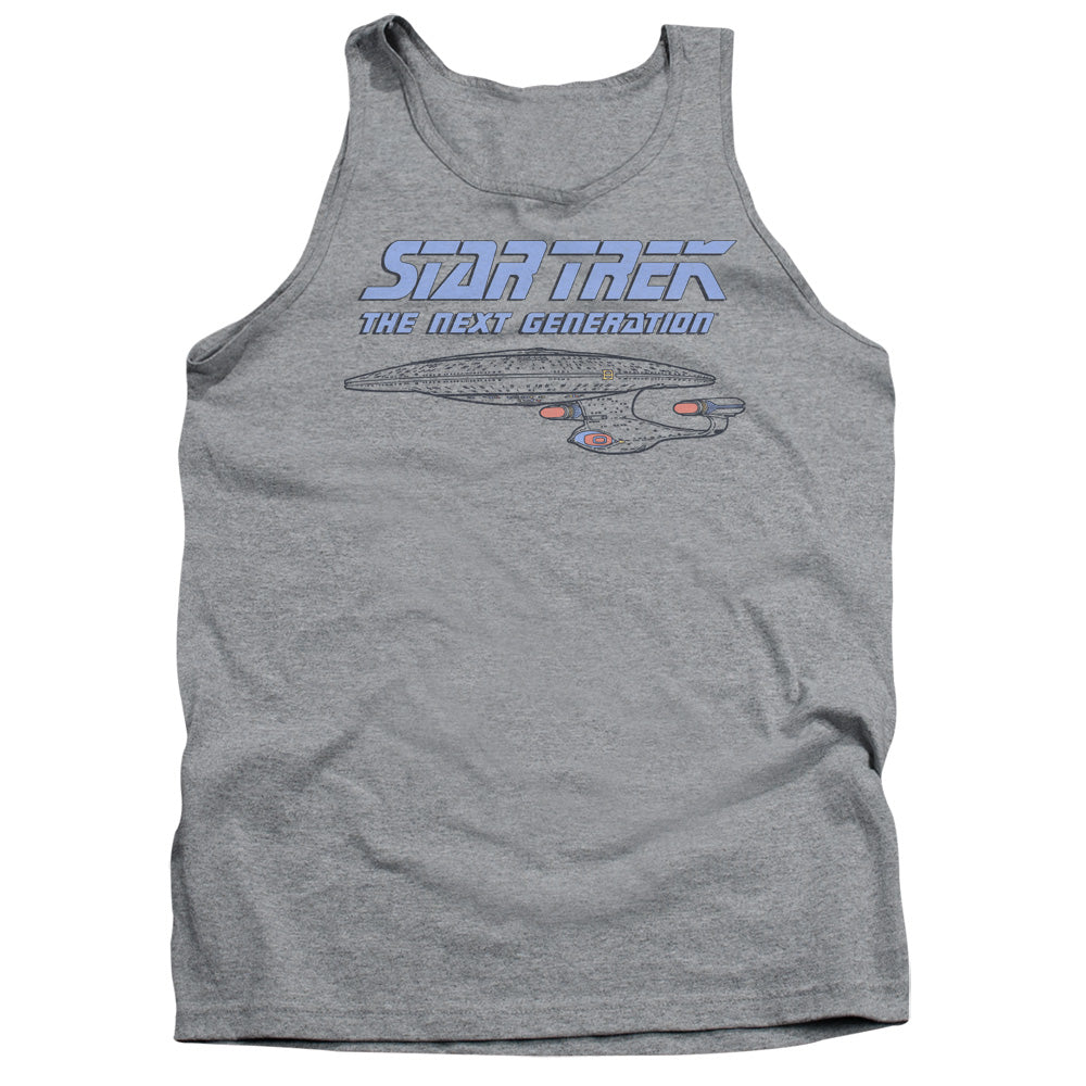 Star Trek - Distressed Tng - Adult Tank - Athletic Heather