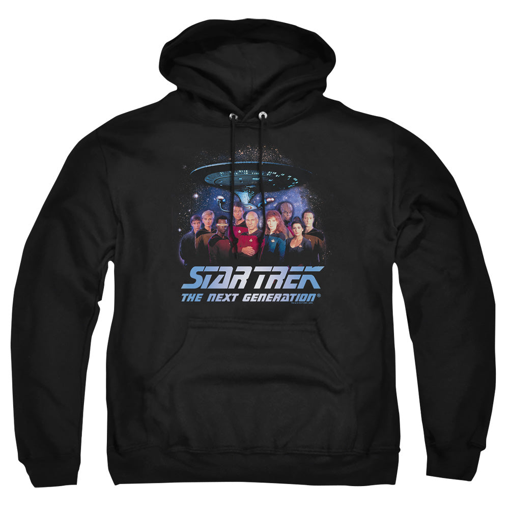 Star Trek - Space Group - Adult Pull-over Hoodie - Black