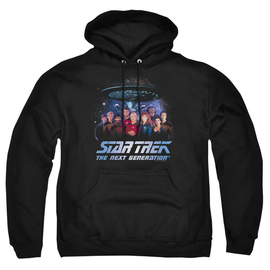 Star Trek - Space Group - Adult Pull-over Hoodie - Black
