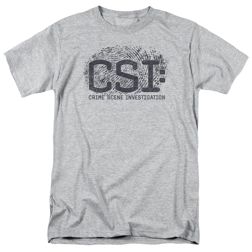 Csi - Distressed Logo - Short Sleeve Adult 18/1 - Athletic Heather T-shirt