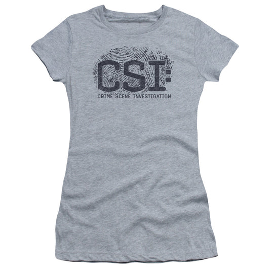 CSI DISTRESSED LOGO - S/S JUNIOR SHEER - ATHLETIC HEATHER T-Shirt