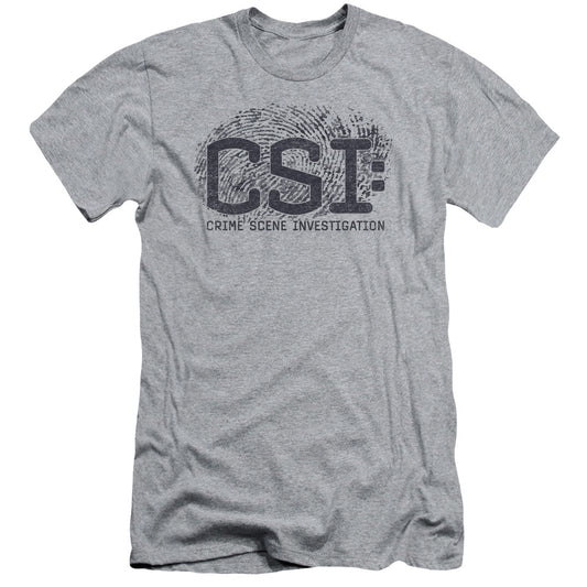 Csi - Distressed Logo - Short Sleeve Adult 30/1 - Athletic Heather T-shirt