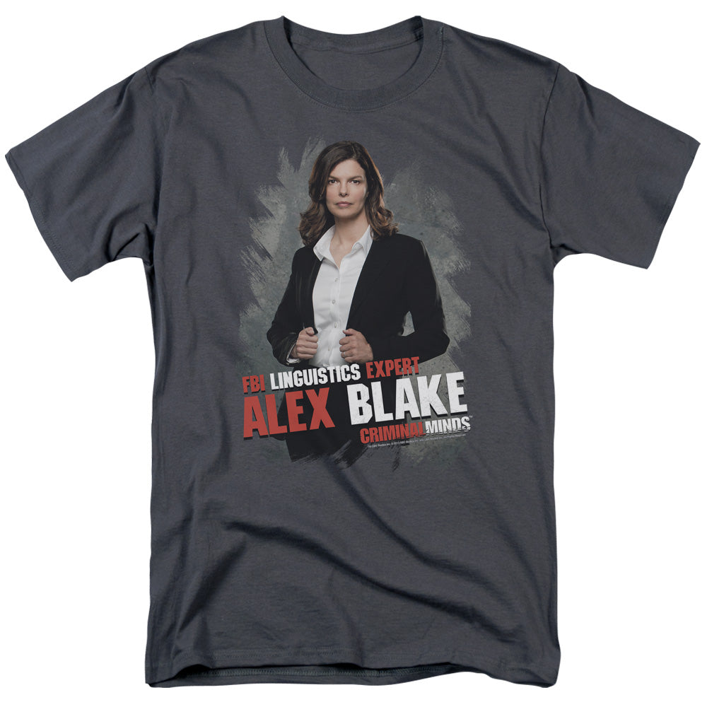 Criminal Minds - Alex Blake - Short Sleeve Adult 18/1 - Charcoal T-shirt