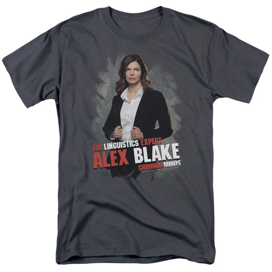Criminal Minds - Alex Blake - Short Sleeve Adult 18/1 - Charcoal T-shirt