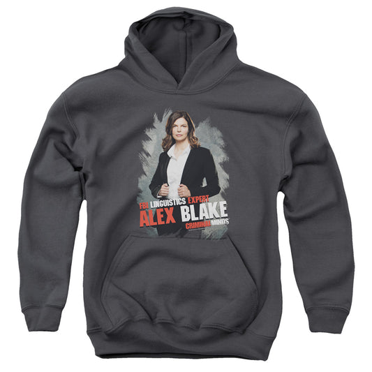 Criminal Minds - Alex Blake - Youth Pull-over Hoodie - Charcoal