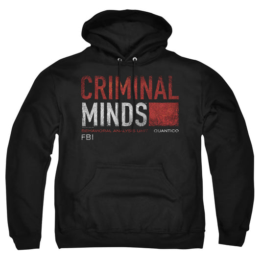 Criminal Minds - Title Card - Adult Pull-over Hoodie - Black