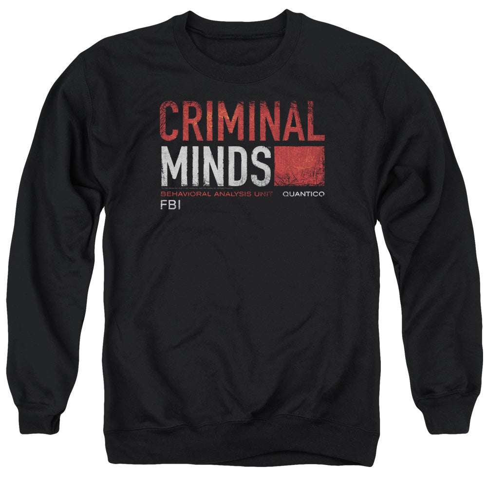 Criminal Minds - Title Card - Adult Crewneck Sweatshirt - Black