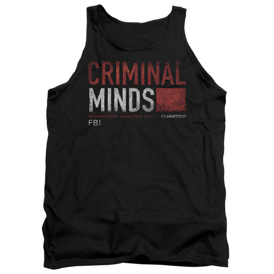 Criminal Minds - Title Card - Adult Tank - Black