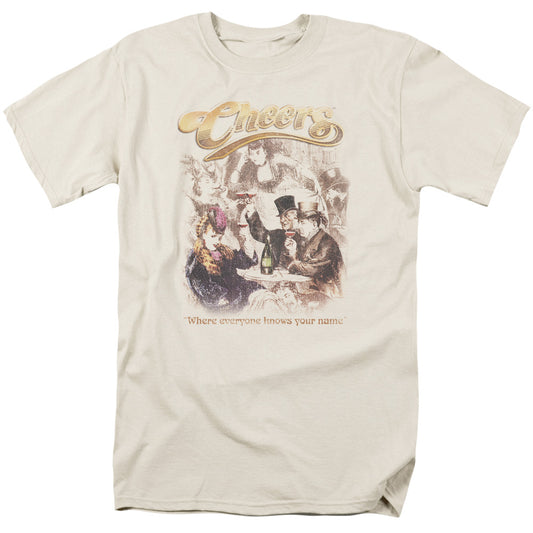 Cheers - Here Here - Short Sleeve Adult 18/1 - Cream T-shirt