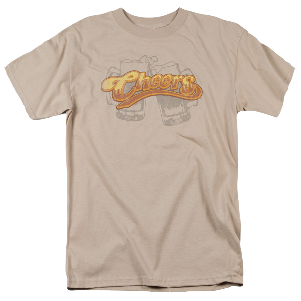 Cheers - Beer Mugs - Short Sleeve Adult 18/1 - Sand T-shirt