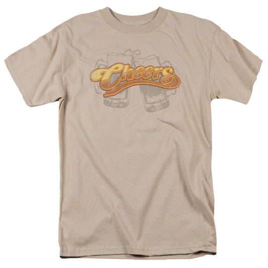 Cheers - Beer Mugs - Short Sleeve Adult 18/1 - Sand T-shirt