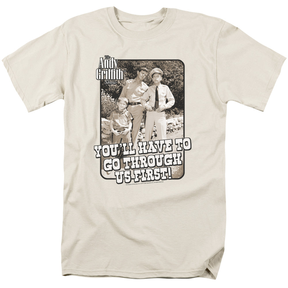 Andy Griffith - Through Us - Short Sleeve Adult 18/1 - Cream T-shirt