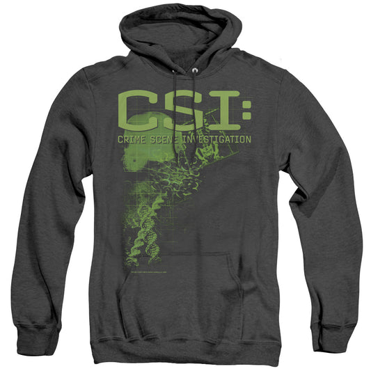 Csi - Evidence - Adult Heather Hoodie - Black