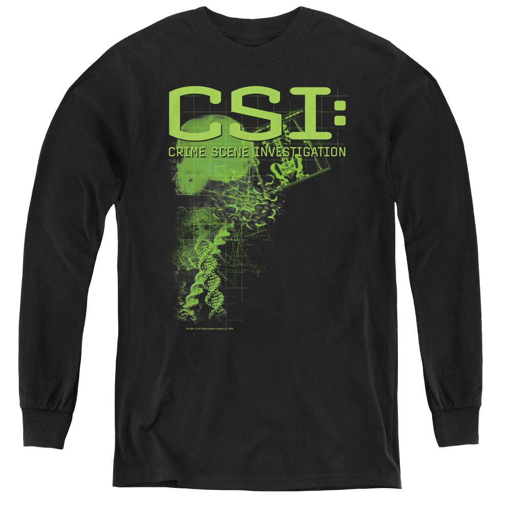 Csi - Evidence - Youth Long Sleeve Tee - Black